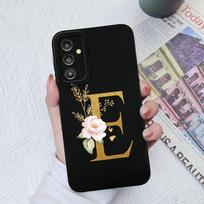 Skirtas Samsung Galaxy A03 A13 A14 A31 A50 A51 A52 A54 A71 dėklas Skystas silikoninis gėlių raidžių minkštas dangtelis Samsung Galaxy telefono buferio krepšių dėklai Samsung A33