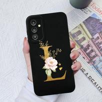 Skirtas Samsung Galaxy A03 A13 A14 A31 A50 A51 A52 A54 A71 dėklas Skystas silikoninis gėlių raidžių minkštas dangtelis Samsung Galaxy telefono buferio krepšių dėklai Samsung A54