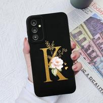 Skirtas Samsung Galaxy A03 A13 A14 A31 A50 A51 A52 A54 A71 dėklas Skystas silikoninis gėlių raidžių minkštas dangtelis Samsung Galaxy telefono buferio krepšių dėklai Samsung A34