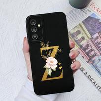 Skirtas Samsung Galaxy A03 A13 A14 A31 A50 A51 A52 A54 A71 dėklas Skystas silikoninis gėlių raidžių minkštas dangtelis Samsung Galaxy telefono buferio krepšių dėklai Samsung A34