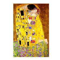 Gustav Klimt Pabučiavimas Reprodukcijos Figūra Aliejinė tapyba ant drobės Menas Skandinaviški plakatai ir spaudiniai Sieninis paveikslas svetainei 21*30cm