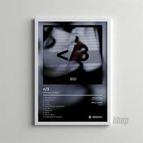 Pop repo muzikos albumo viršelis Sunaikink vienišą plakatą Estetinis reperis hiphopo rokas NĖRA STILISTO Drobės menas Namų kambario sienų apdaila 21x30cm No Frame