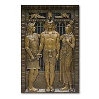 Juoda ir auksinė Senovės Egipto meno spauda Plakatas Aliejinė tapyba Namų dekoravimas Sienos Svetainės freska 21cm×30cm NoFrame