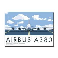Klasikinio lėktuvo A380 plakatai ir spaudiniai Minimalistinė iliustracija Drobės tapyba Svetainės sienos menas Namų 30cm×40cm NoFrame gray