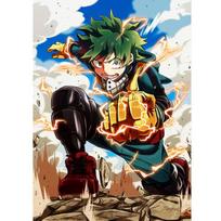 Sienų menas Aliejinis paveikslas Japoniškas anime BNHA Deku Manga Mano herojų akademija Plakato spauda Berniukų miegamasis 21cm×30cm NoFrame