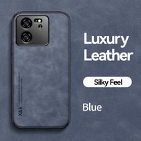 KEYSION Luxury Retro odinis dėklas, skirtas Xiaomi 13T 13T Pro 5G minkštas silikonas+PC atsparus smūgiams telefono dangtelis, skirtas Redmi K60 Ultra for Xiaomi 13T mėlyna
