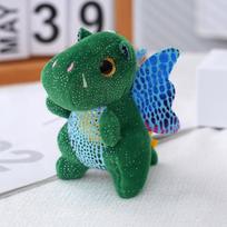 12 cm pliušinis dinozauro lėlės žaislas pakabukas mielas raktų pakabukas krepšio pakabukas Kalėdinės dovanos 12cm žalia
