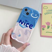 Mielas silikoninis dėklas, skirtas Xiaomi Redmi Note 12 11 Tecno Spark 5 Air Oppo A78 A58 A38 iPhone 15 14 Funda Painted Cartoon Nice Smile Cover Minkštas TPU buferis Infinix Hot 10 Play
