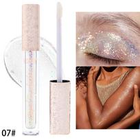 Skysti akių šešėliai daugiafunkcinis dykumos rožės perlamutrinis lūpų blizgis High Gloss Glitter Skystis, atsparus vandeniui ir prakaitui akių šešėlių lazdelė 07#