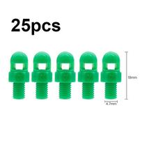 25 vnt 90/180/360 laipsnių laužiamo antgalio antgalio antgalio srieginis atraminis rėmas, prijungtas prie sodo laistymo purkštuvo šiltnamio 2# 360° Green 25pcs green