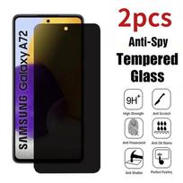 Privatumo ekrano apsauga, skirta Samsung A53 A13 A52S A52 A32 A12 A50 A51 A72 A22 A33 A73 M12 M52 S10E S20FE nuo šnipinėjimo grūdintas stiklas For Samsung A12 juoda