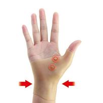 ArthritisHope riešo ir nykščio atrama (Oda) - Magnetinė silikono gelio pirštinių apsauga One Size