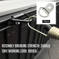 Žiediniai inkarai Priedai Traukite kabliuką Patvarios juodos tvirtinimo transporto priemonės Valtys RV Argent 4.5mm gray