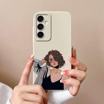 Samsung M15 A15 A55 A35 S24 Ultra S24+ F15 Telefono dangteliai Madingi berniukui mergaitei Aukštos kokybės silikoninis minkštas fotoaparato apsauginis gaubtas buferis, skirtas Galaxy Samsung S24