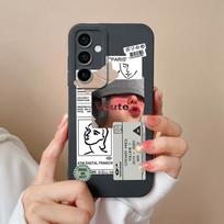 Samsung M15 A15 A55 A35 S24 Ultra S24+ F15 Telefono dangteliai Madingi berniukui mergaitei Aukštos kokybės silikoninis minkštas fotoaparato apsauginis gaubtas buferis, skirtas Galaxy Samsung S24