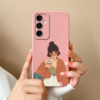 Samsung M15 A15 A55 A35 S24 Ultra S24+ F15 Telefono dangteliai Madingi berniukui mergaitei Aukštos kokybės silikoninis minkštas fotoaparato apsauginis gaubtas buferis, skirtas Galaxy Samsung S24 Ultra