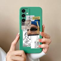 Samsung M15 A15 A55 A35 S24 Ultra S24+ F15 Telefono dangteliai Madingi berniukui mergaitei Aukštos kokybės silikoninis minkštas fotoaparato apsauginis gaubtas buferis, skirtas Galaxy Samsung S24 Ultra
