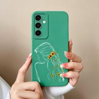 Samsung M15 A15 A55 A35 S24 Ultra S24+ F15 Telefono dangteliai Madingi berniukui mergaitei Aukštos kokybės silikoninis minkštas fotoaparato apsauginis gaubtas buferis, skirtas Galaxy Samsung S24 Ultra