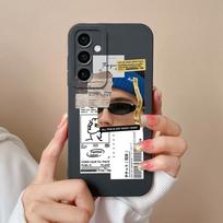 Samsung M15 A15 A55 A35 S24 Ultra S24+ F15 Telefono dangteliai Madingi berniukui mergaitei Aukštos kokybės silikoninis minkštas fotoaparato apsauginis gaubtas buferis, skirtas Galaxy Samsung A55