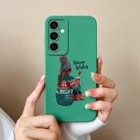 Samsung M15 A15 A55 A35 S24 Ultra S24+ F15 Telefono dangteliai Madingi berniukui mergaitei Aukštos kokybės silikoninis minkštas fotoaparato apsauginis gaubtas buferis, skirtas Galaxy Samsung A55