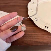 Madingi Kpop apvalių karoliukų karoliai pakabukas miela grandinėlė Choker raktikaulio grandinės karoliai moterims mergaičių punk apykaklės vestuvių vakarėlio papuošalai balta