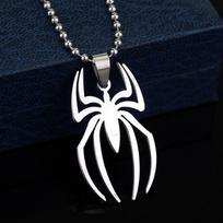 Spider Punk Pakabukai Grandinėlė Vyriški Karoliai Sidabrinės Spalvos Kaklo Grandinėlė Gotikinė Pora Streetwear Dovanos