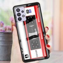 Vintažinis fotoaparato kasetės stiklinis dėklas, skirtas Samsung Galaxy A52 A71 A50 A51 A70 A21s A31 A72 A10 A12 A30 A22 5G telefonui Samsung A73 5G