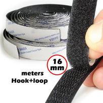 Velcro juosta - 20 mm / 25 mm / 30 mm X 1 metro kabliukas ir kilpa Velcro užsegimo tinklelis nuo uodų 3 Meter x 16mm