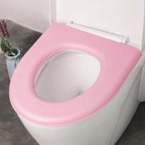 1 Pc Universal Toilet Seat Cushion Waterproof Foam Paste Toilet Seat rožinė