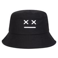 Unisex kepurė nuo saulės su šypsenėle, madinga, plokščia viršutinė dalis, nuo saulės, paplūdimio kepurė, hiphopo kepurės, sportinės kepurės, kibirėlio kepurė juoda