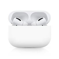 Silikoninis dėklas, skirtas Airpods Pro Case Belaidis Bluetooth skirtas Apple Air pods pro Dėklas Ausinių dėklas balta