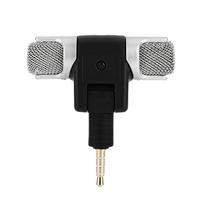 Mini stereo mikrofonas 3,5 mm paauksuotu kištuku lizdu, skirtas Andrioid telefonams, iPhone