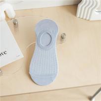 Moteriškos neslystančios nematomos vasarinės kojinės - Silikoninis sukibimas, Be kulno, Plono valtelės stiliaus One Size (33-39) ežero mėlyna spalva