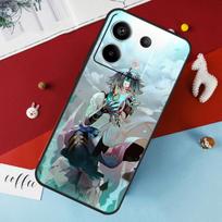 Genshin Impact Xiao Case For Xiaomi Redmi 13C 12C 10C 9C 10A Redmi Note 11 9 10 12 13 Pro 9S 10S 11S 12S Cover Redmi Note 9 gray