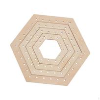Krumpliaračio formos audimo staklių rinkinys „Pasidaryk pats“ menas Nešiojami patogūs naudoti įrankiai Reikmenys Hexagonal 4pcs Set beige
