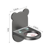Universal Shower Gel Bottle Rack Adjustable Shampoo Bottle Holder Hand Soap Dispenser Hook Wall Mounted Free Punching pilka spalva