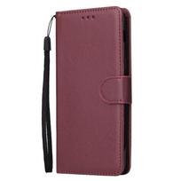 sDėl Xiaomi Redmi 6 Odinis dėklas ant Coque Xiaomi Redmi 6 Redmi6 8 7A 8A Dangtelis Fundas Klasikinio stiliaus atverčiamas piniginė Dėklai telefonui Redmi 6 vyno raudonos spalvos