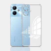 Dėklas Realme Note 60 Skaidrus Silikoninis Minkštas Telefono Dėklas Realme Note 50 RMX3834 Skaidrus Smūgiams Atsparus Viršelis Realme RMX3933 Coque For Realme Note 60 gryna