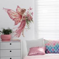Drugeliai Elfos Gėlės Miegamasis Svetainė Namų Sienų Fonas Kraštovaizdžio Dekoracija Sienų Lipdukai 40*60cm/fun-e278
