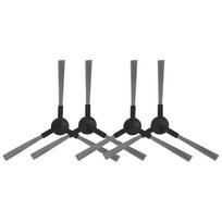 Dulkių siurblio roboto šoninis šepetys, juodas 4pcs