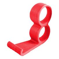 Finger Ring Phone Holder Heavy Duty Plastic Mobile Phone Grip Holder Universal Handheld Desktop Cellphone Support Stand Bracket raudona