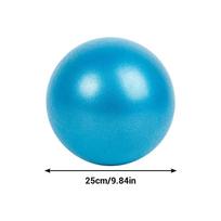 25 cm PVC jogos kamuolys Mini fitneso kamuolys Sprogimui atsparus pusiausvyros jogos kamuolys mėlyna