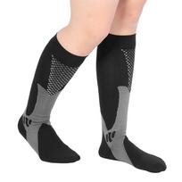 Unisex kompresinės kojinės, tamprios kojų atramos kojinės kelionėms, skrydžiams, sportui, juodos, LXL L/XL juoda