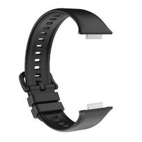 Išmaniojo laikrodžio apyrankė silikoninė reguliuojama išmaniojo laikrodžio apyrankės dirželis Huawei Watch Fit 2 juodas juoda