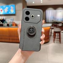 Prabangus avikailio odos žiedo laikiklis OPPO Reno 14 Pro matinis objektyvo apsauginis smūgiams atsparus dangtelis OPPO Reno 14 Pro For Reno 14 Pro juoda