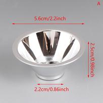 LED Aliuminio Reflektoriaus Taurė Be Montavimo Plokštelės Atspindinti Taurė LED Karoliui 56mm