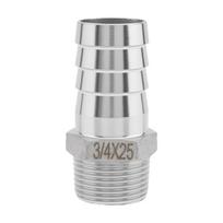 3/4 colio nerūdijančio plieno smaigaliu žarnos jungtys Smaigaliu jungiklis oro, vandens, degalų linijų remontui Pramoninis 10mm