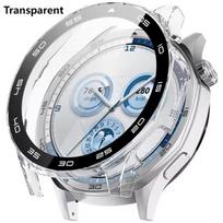 Skirta Huawei Watch GT5 46mm PC + Grūdinto Stiklo Dėklas Pilnas Dangtelis Ekrano Apsauga Bamperis Huawei Watch GT 5 46 MM Dangteliui GT5 46mm gryna