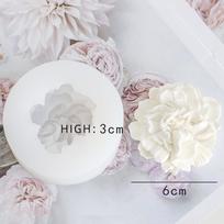 Gvazdikų gėlių aromaterapinis pelėsis gipsas pasidaryk pats žvakė difuzinis akmuo rankų darbo muilo dekoravimo forma silikoninė 7*4CM gray