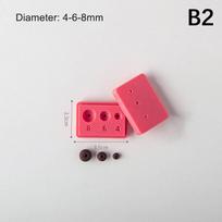 4-15mm Įvairių dydžių polimerinio molio rutuliukų formuotojas, karoliukų riedėjimo rutuliukų forma, molio rutulių formavimo ir pjaustymo įrankis „Pasidaryk pats“ auskarams, vėriniams, papuošalams B2 pink